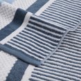 thumbnail image 3 of Cotton Checkered Textured (set of 2) Oversized Beach Towel - Dusky Blue by Blue Nile Mills, 3 of 3