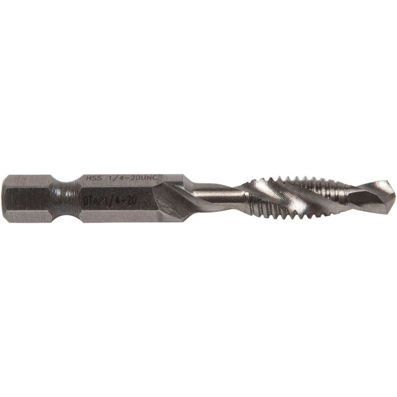 DTAP1/420 Hardened High Speed Steel Split Point Drill & Tap, 1/420 NC