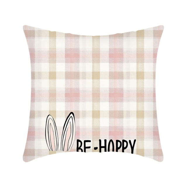 Tauxra Easter Decorative Pillowcase With Hidden Zipper For Bedroom Living Room Office Spring Holiday Gift