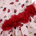 thumbnail image 3 of Vestido para perro rosa XS, cómodo y transpirable, con estampado de mariquita y hierba, a la moda para primavera y verano, 3 of 8