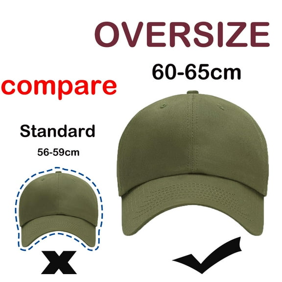 Oversize XXL Baseball Hats for Men and Women, Large Hats for Big Head Green