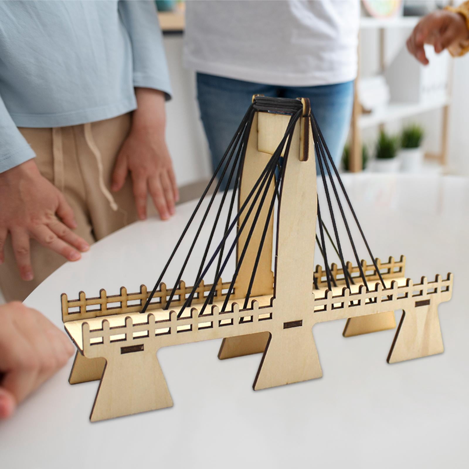 Bridge Model Kit DIY Wooden Cable-Stayed - Educational Physics ...