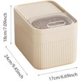 thumbnail image 5 of Airtight Pet Food Storage Container,For Dog Cat and Other Pet Food Storage Bin with Measuring Cup (Clear), 5 of 7