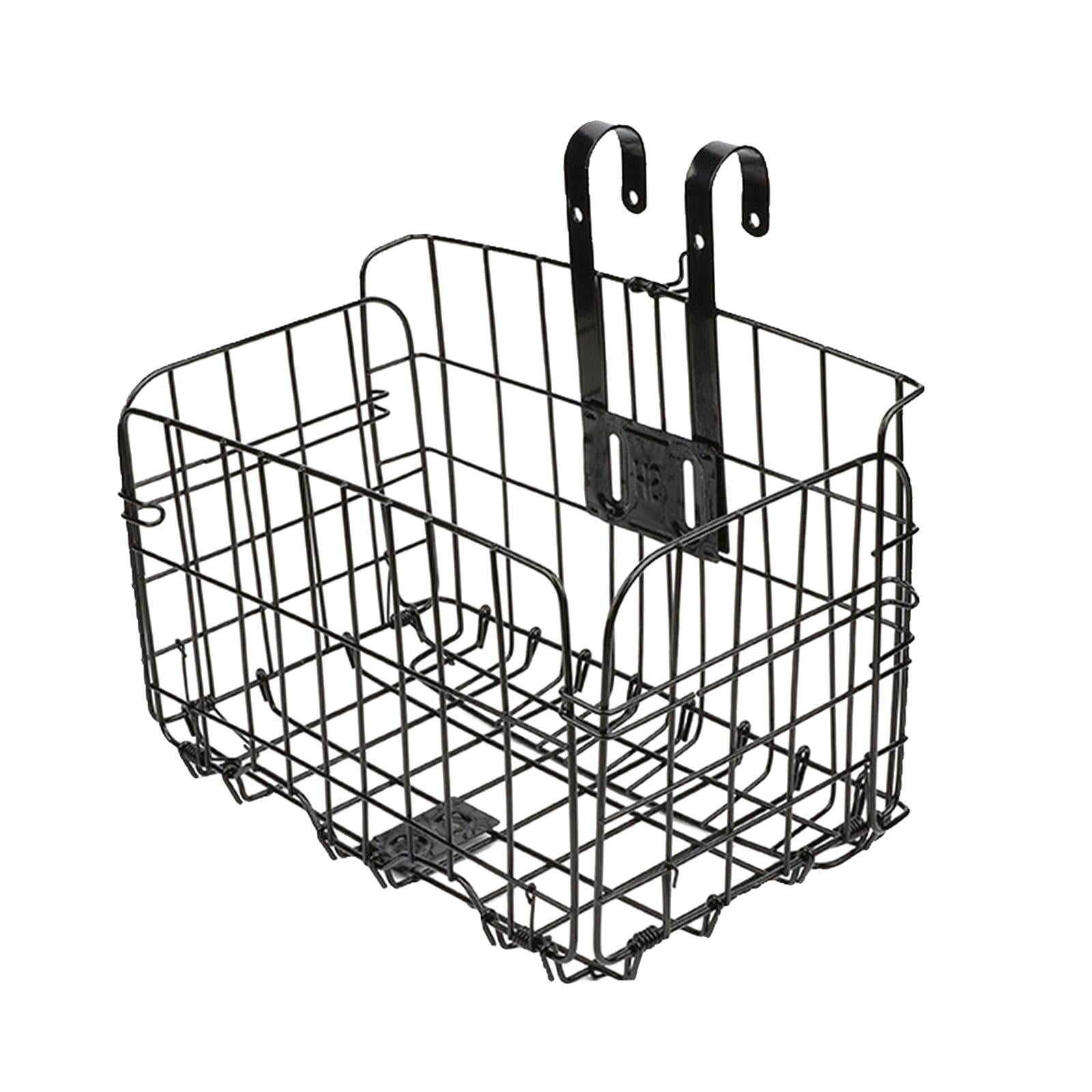 Folding Basket Storage Basket Shopping Bag Durable Bike Pannier Wire