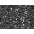 thumbnail image 1 of Ahgly Company Machine Washable Indoor Rectangle Transitional Midnight Gray Area Rugs, 2' x 5', 1 of 7