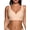 Beige, variant on SHARICCA Wireless Bra for Women Smoothing Scalloped Push Up Bras With Convertible Strap
