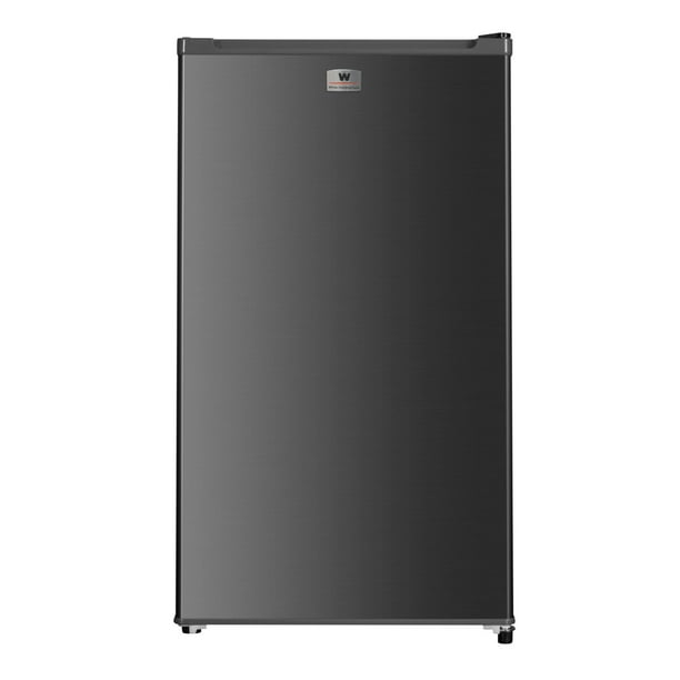 White Westinghouse Refrigerador Frigobar 3 pies 90L Modelo WWCR3290LHS Una Puerta Luz interior Puerta reversible Condensador interno Control Mecanico de Temperatura