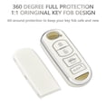 thumbnail image 2 of TPU Key Fob Cover for Mazda - Full Protection,Smart Keyless Car Key, White Sliver, 2 of 6