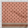 thumbnail image 1 of Soimoi Poly Georgette Fabric Stripe,Leaves & Floral Panel Print Sewing Fabric Yard 52 Inch Wide, 1 of 2