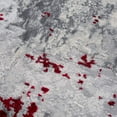 thumbnail image 2 of 4â€™ x 6â€™ Red and Gray Modern Abstract Area Rug, 2 of 5