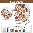 thumbnail image 3 of Haosy Accordion File Organizer Zipper Binder 500 Sheet 6-Tab Expanding File Folder Multi-Pocket 1.2 Inch 3 Ring Cake Pomegranate Pumpkin, 3 of 7