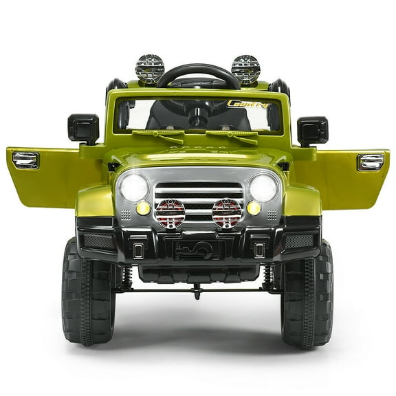 Gymax Electric Kids Ride On 12V Truck Car RC Remote Control Green