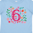 thumbnail image 4 of Inktastic 6th Birthday Flowered 6 Year Old Girl Girls Toddler T-Shirt, 4 of 5