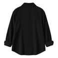 thumbnail image 6 of Stamzod Long Sleeve Tops for Women Dressy Casual Corduroy Button Up Shirt Fall Fashion Collared Work Blouse with Pocket, 6 of 9
