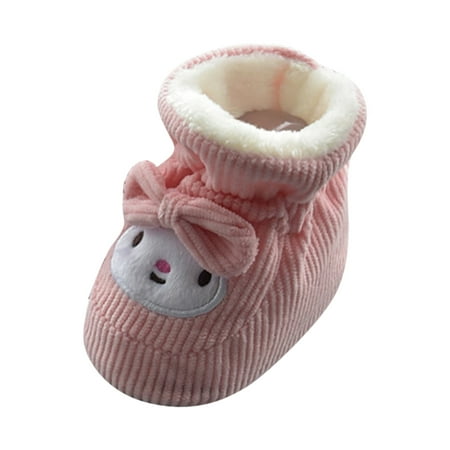 

Casual Toddler Kids Shoes Kids Shoes Cotton Shoes Plus Velvet Thick Warm Soft Soled Shoes Cute Do Not Fall Before The Shoes Features