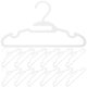 thumbnail image 1 of 30 perchas de plástico para ropa infantil. Perchas resistentes y resistentes para organizar el armario del bebé., 1 of 7