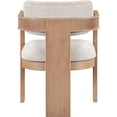 thumbnail image 4 of Pemberly Row Beige Linen Textured Fabric Dining Chair (Set of 2), 4 of 11