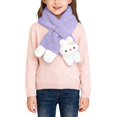 thumbnail image 6 of BXJX Girls Plush Scarf, Thick Casual Lightweight Thermal Neck Warmer for Winter Purple Size Free Size, 6 of 7