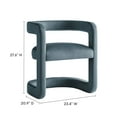 thumbnail image 3 of Side Dining Chair, Blue, Velvet, Bar Pub Cafe Bistro Dining Kitchen Hospitality Restaurant, Modern Contemporary, HB37486, 3 of 11
