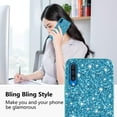 thumbnail image 2 of Compatible with Samsung Galaxy A50 Case, Glitter Sparkly Samsung Galaxy A50 Phone Case with Slim Silicone Shockproof Protective Bumper Cover for Cute Girls Women (Blue), 2 of 13