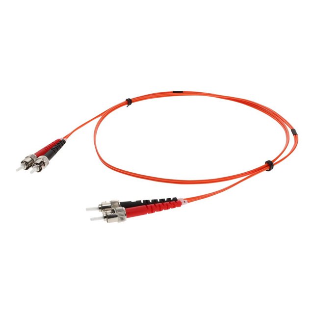 AddOn OM1 Orange 2 M Câble de Raccordement ST - Câble de Raccordement - ST/UPC multi-mode (M) à ST/UPC multi-mode (M) - 2 M - Fibre Optique - duplex - 62,5 / 125 Microns - OM1 - Sans Halogène - Orange