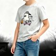 thumbnail image 2 of CONFREE Halloween Boys Short Sleeve Tshirts Crew Neck Cute Ghost Graphic Soft Hallowmas T-Shirts for Kids, 2 of 5