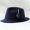 Navy, variant on Wide Brim Bow Feather Fedora Hat for Women Men,Classic Panama Dress Hat with Removable Jewelry,Casual Sun Hat for Wedding & Party Coffee One Size