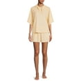 thumbnail image 4 of Secret Treasures Women's Sleepwear Sleep Terry Shorty Set, 4 of 5