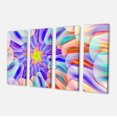 thumbnail image 2 of Verre à Taches Multicolore avec Spirales - Impression sur Toile Florale, 2 of 3