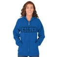 thumbnail image 4 of Ba Co N Bacon Food Science Nerd Geeky Zip Up Hoodie Men's Women's Brisco Brands X, 4 of 6