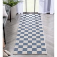 thumbnail image 6 of Well Woven Apollo Square Modern Geometric Blue Flat Pile Easy to Clean 2'3" x 7'3" Runner Rug for Living Room Stairs Hallway and Kitchen, 6 of 6