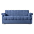 thumbnail image 2 of Sofá Cama Makora Velvet Azul Modelo Mercury, 2 of 7