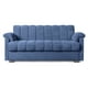 thumbnail image 2 of Sofá Cama Makora Velvet Azul Modelo Mercury, 2 of 7