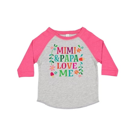 

Inktastic Mimi and Papa Love Me Gift Toddler Toddler Girl T-Shirt