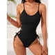 thumbnail image 5 of Traje de Baño de una Pieza para Mujer Traje de Baño de una Pieza con Abertura Alta para Mujer Traje de Baño de una Pieza Negro S, 5 of 6