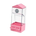 thumbnail image 2 of Vaveren Less Mess Bird Feeder Clear Less Mess for Small to Medium Birds Parakeet Canary pink, 2 of 8