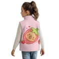 thumbnail image 2 of Garronmavis Capybara Zippered Vest Stand Collar Strawberry Girls Vest Size 2T Comfortable Winter Lightweight Sleeveless Fleece Jacket with Pocket Stylish Fall Outfits Fashion Clothing, 2 of 7