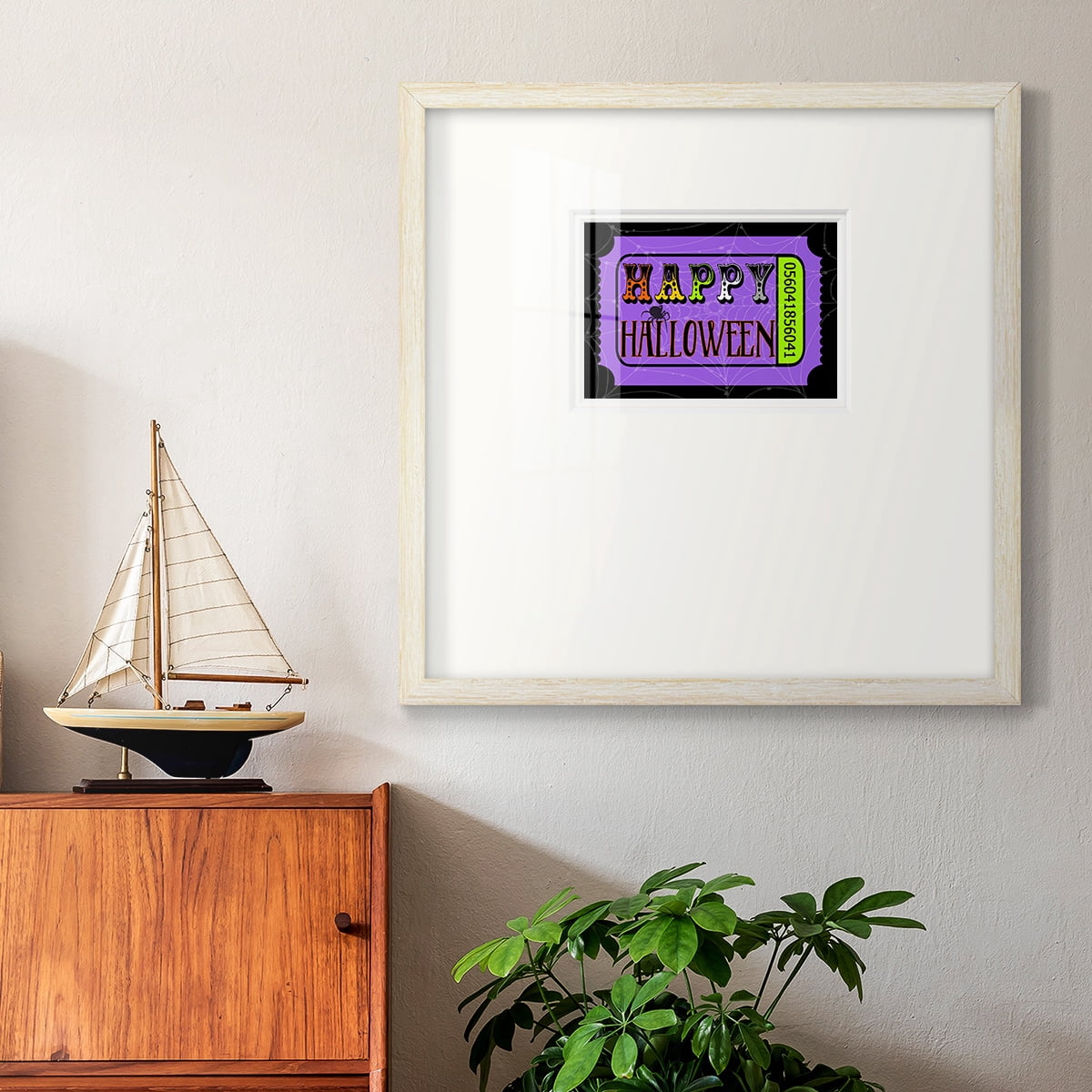 Happy Halloween TicketPremium Framed Print