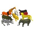 thumbnail image 1 of 10 piezas grandes de animales de zoológico: león, tigre, hipopótamo, elefante, jirafa DA Toys 791209158622, 1 of 1
