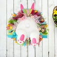 thumbnail image 2 of Easter Rabbit Wreath Decor for Front Door,Door Easter Rabbit Wreath Decor Easter Thief Bunny Butt with Ears Bunny Garland Wall Hanging Spring Front Door Wreath Wreath Butt Wreath Decorations, 2 of 7
