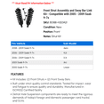 thumbnail image 2 of Front Strut Assembly and Sway Bar Link Kit - Compatible with 2005 - 2009 Saab 9-7x 2006 2007 2008, 2 of 2
