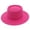 Hot Pink, variant on Dome French Top Hat, Classic Straw Boater Hat for Women, Elegant Wedding Ceremony Hat with Grosgrain Ribbon, Summer Garden Party and Church Hat-Hot Pink
