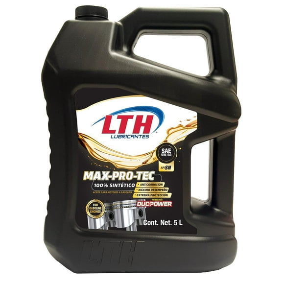Aceite Motor Sintetico LTH 5w50 Max Pro Tec 5 Litros