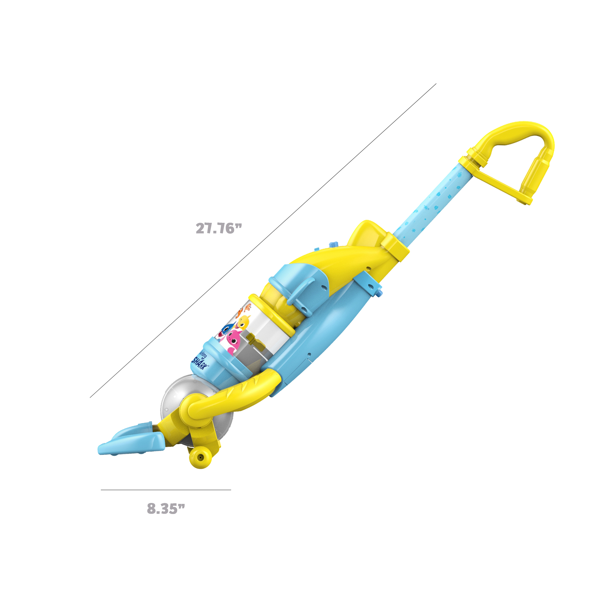 Pinkfong Baby Shark Children's Cordless Vacuum with Real Suction Powe for Hard Floor and Carpet - image 5 of 10