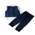 thumbnail image 3 of Garçons Gentleman Costumes Smoking Gilet Cravate Chemise Pantalon, 3 of 6