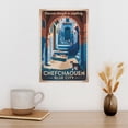 thumbnail image 3 of Motivational Chefchaouen Blue City Poster Retro Travel Inspirational Vintage Wall Art for Home Office Living Room Print Poster, 3 of 8