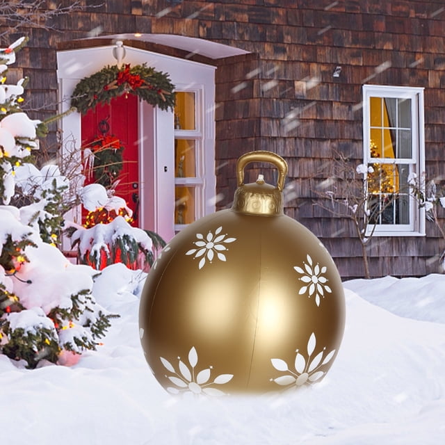 Bola decorativa inflable de Navidad al aire libre Bola inflable gigante de Navidad Decoraciones para árboles de Navidad Wmkox8yii shdjk3943