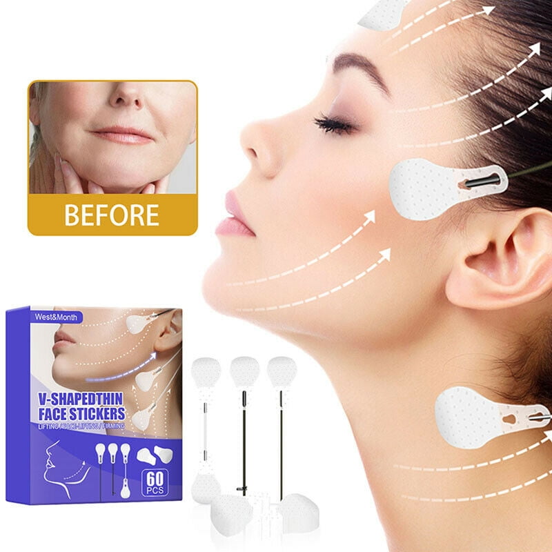 Pcs Invisible Lift V Shape Refill Tapes Face Stickers Neck Eye Double Chin Walmart Com