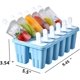 thumbnail image 1 of Moldes para paletas Molde para paletas 12 piezas de paletas heladas de silicona de fácil liberación (12 cavidades, azul claro) kaili Sencillez, 1 of 4