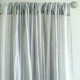 thumbnail image 5 of BalsaCircle 10 feet x 10 feet Sheer Voile Backdrop Drapes Curtains 2 Panels 5x10 feet Wedding Party Silver, 5 of 7